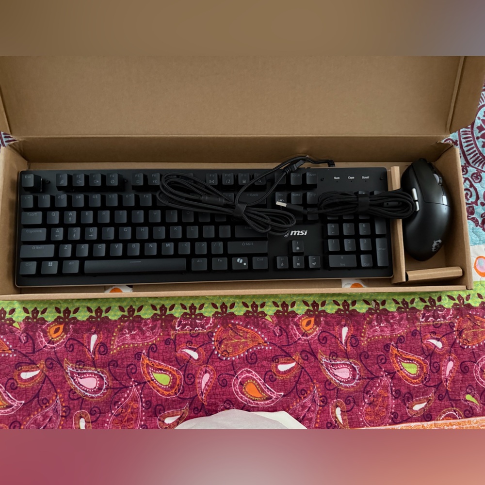 MSI Gaming Keyboard and Mouse Combo - Black and Brown